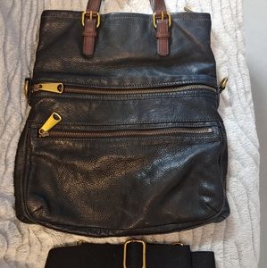 Fossil fold over cross body purse.
